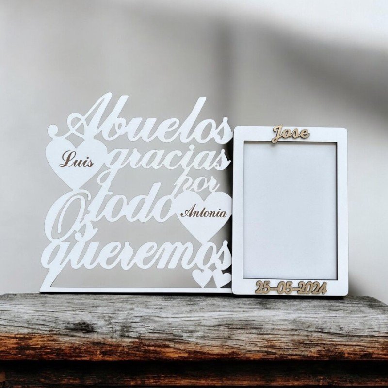 PORTA FOTOS ABUELOS GRACIAS