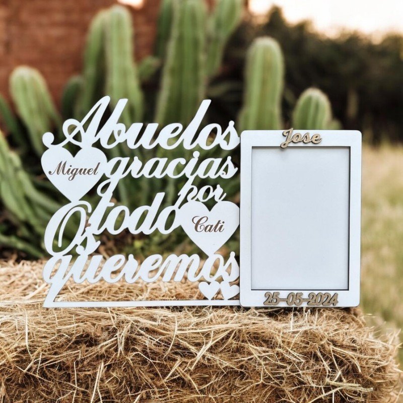 PORTA FOTOS ABUELOS GRACIAS
