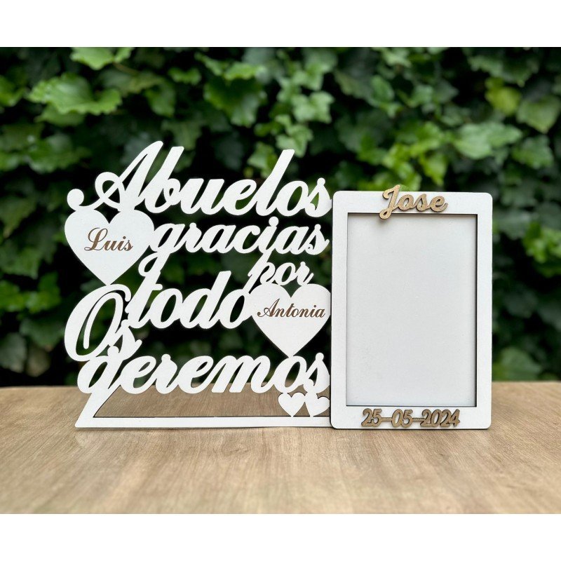 PORTA FOTOS ABUELOS GRACIAS