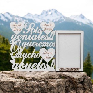 PORTA FOTOS ABUELOS SOIS GENIALES