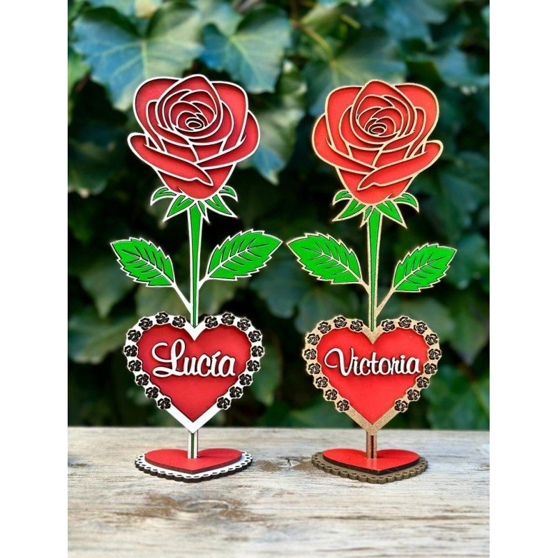 ROSA CON BASE