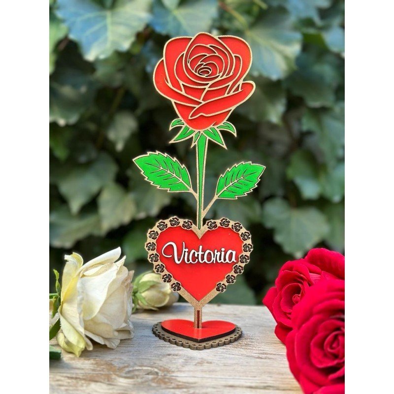ROSA CON BASE