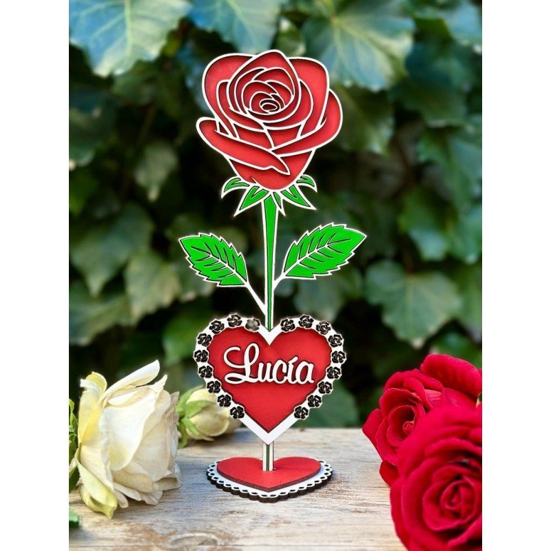 ROSA CON BASE