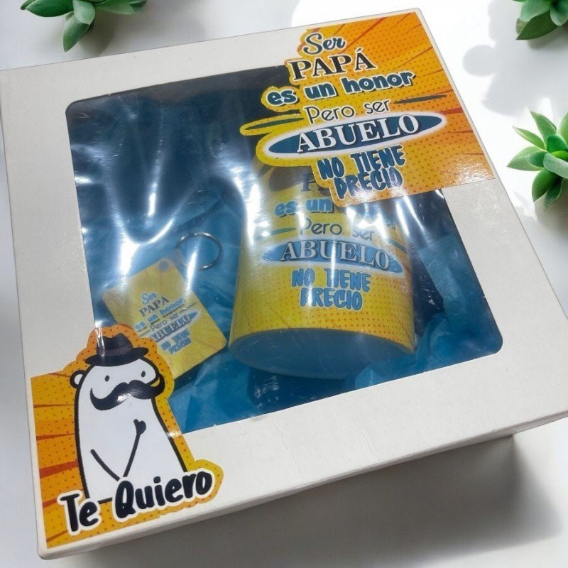 PACK LLAVERO + TAZA SER ABUELO