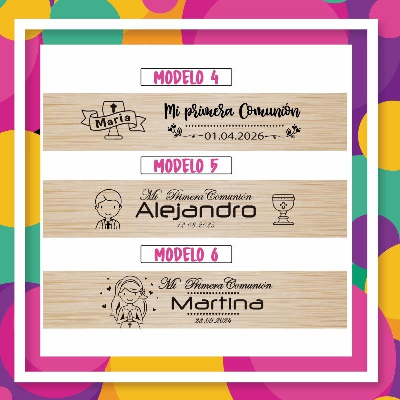 DOMINÓ MADERA COMUNIONES