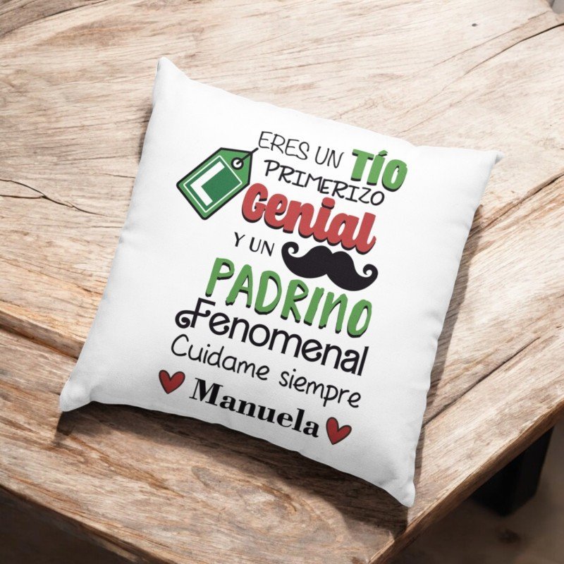 COJÍN PRESUMIR TITO Y PADRINO