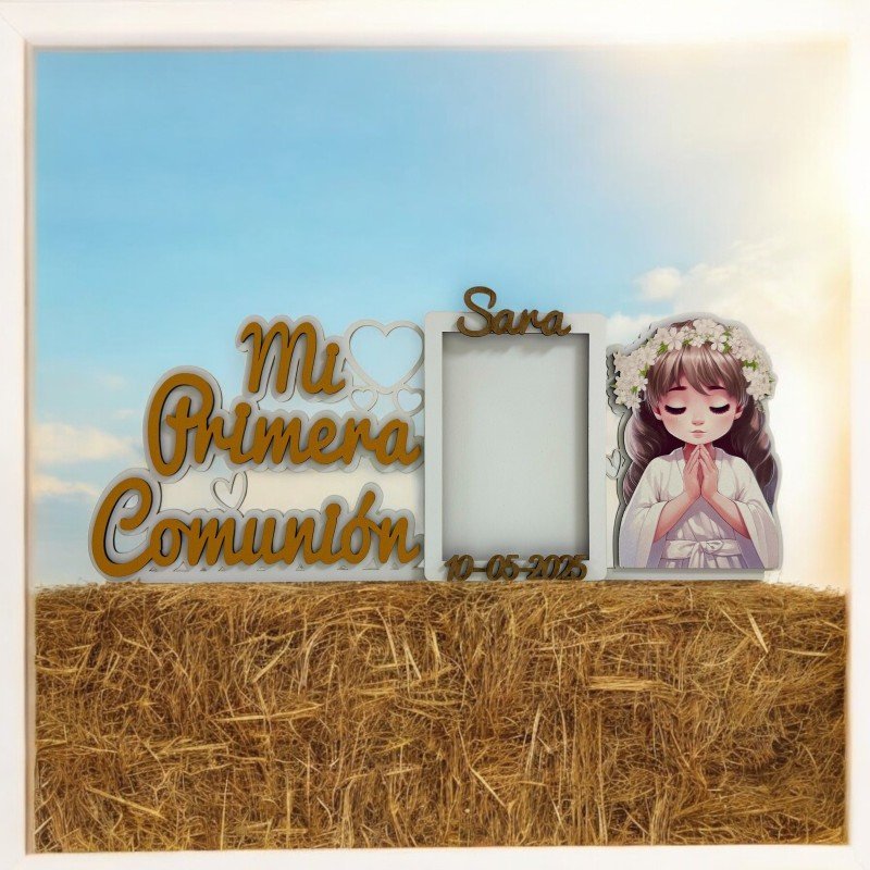 PORTA FOTOS NIÑA COMUNIÓN