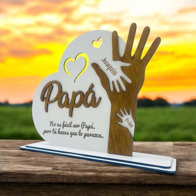 CORAZÓN CON MANOS PAPÁ O ABUELO