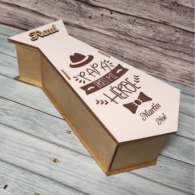 CAJA VINO CORBATA