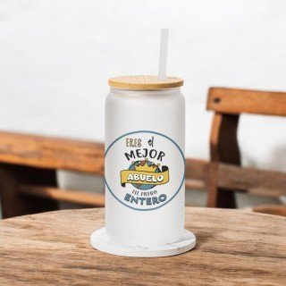 VASO CON PAJITA ERES EL MEJOR