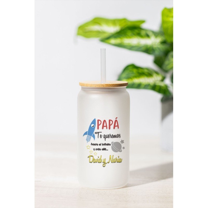 VASO CON PAJITA COHETE