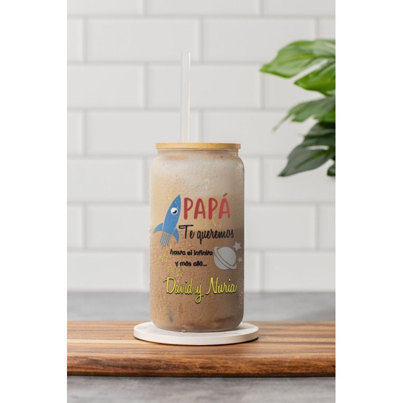 VASO CON PAJITA COHETE