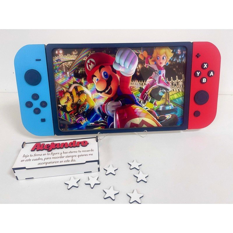CUADRO DE FIRMAS NINTENDO SWITCH SÚPER MARIO