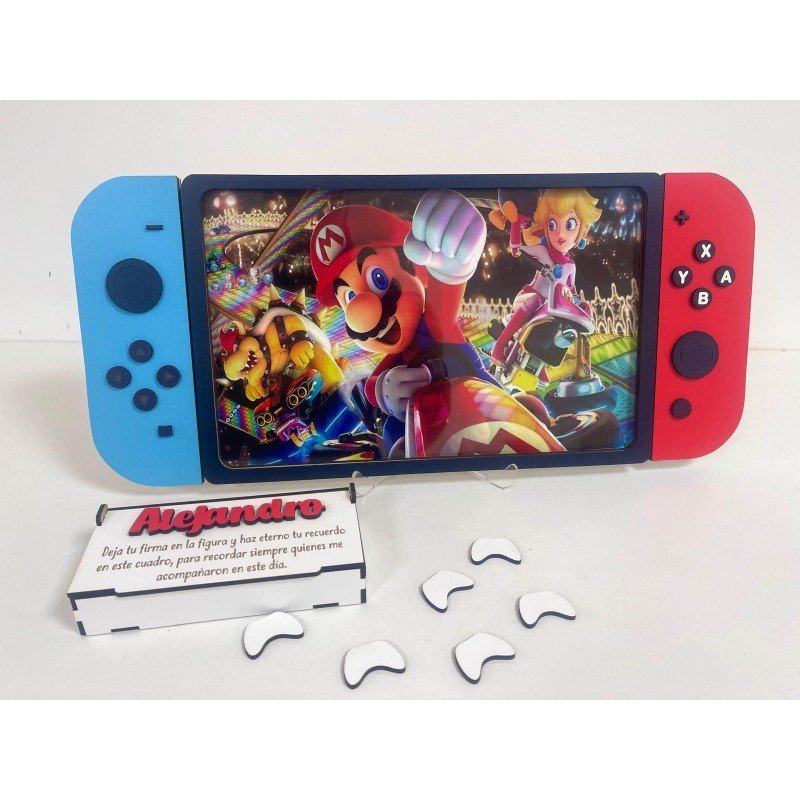 CUADRO DE FIRMAS NINTENDO SWITCH SÚPER MARIO