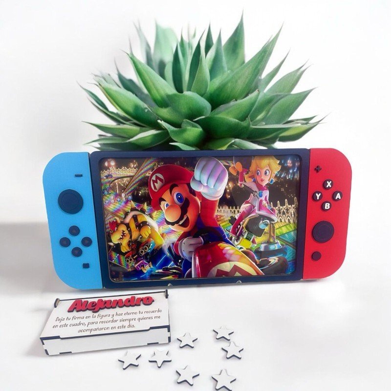 CUADRO DE FIRMAS NINTENDO SWITCH SÚPER MARIO