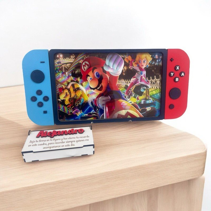 CUADRO DE FIRMAS NINTENDO SWITCH SÚPER MARIO