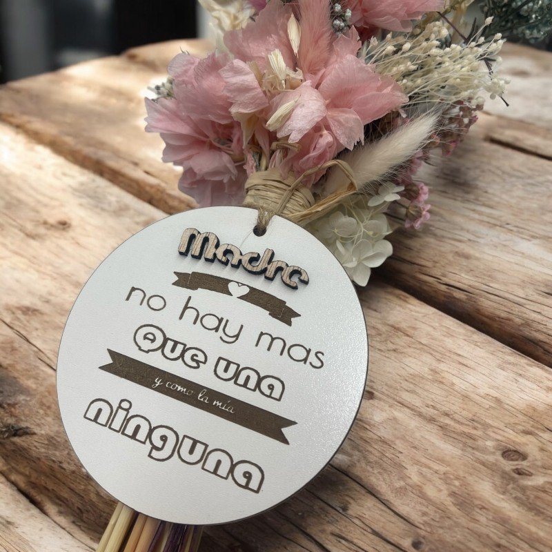 RAMITO CON PLACA MAMÁ O ABUELA
