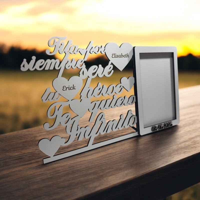 PORTA FOTOS TITA SIEMPRE SERÉ TU HÉROE