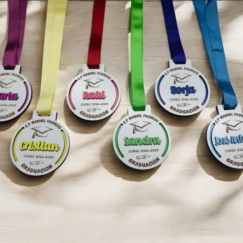 MEDALLA GRADUACIÓN RELIEVE