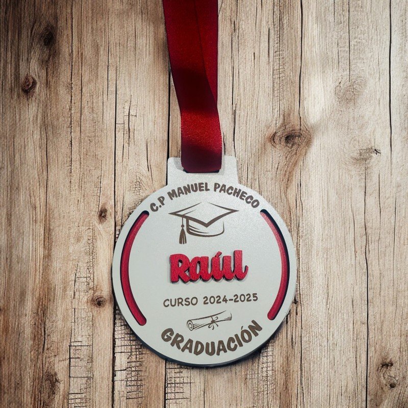 MEDALLA GRADUACIÓN RELIEVE