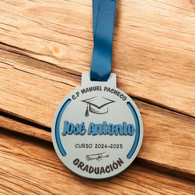 MEDALLA GRADUACIÓN RELIEVE