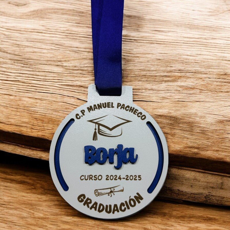 MEDALLA GRADUACIÓN RELIEVE