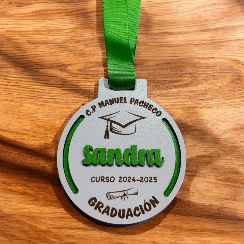 MEDALLA GRADUACIÓN RELIEVE