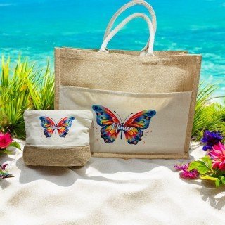 PACK BOLSA MÁS NECESER MARIPOSA