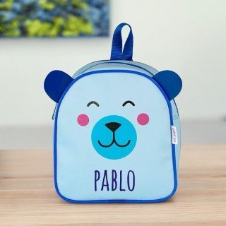 MOCHILA OSO AZUL
