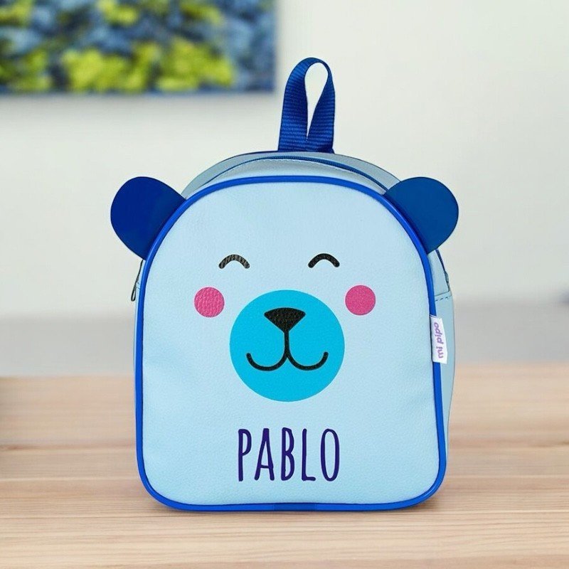 MOCHILA OSO AZUL
