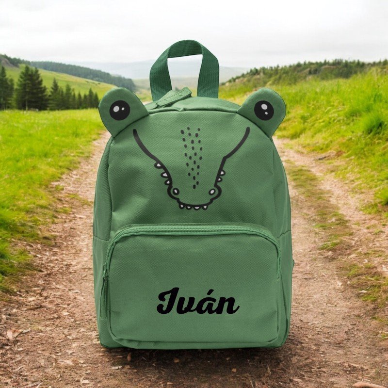 MOCHILA INFANTIL SOSTENIBLE COCODRILO