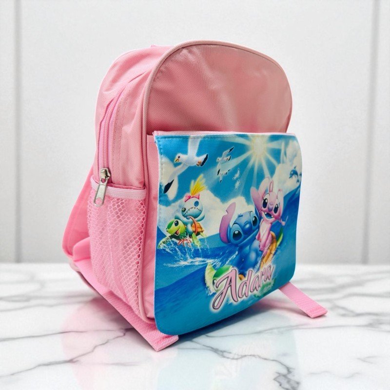 MOCHILA LONETA STITCH Y ÁNGEL SURF