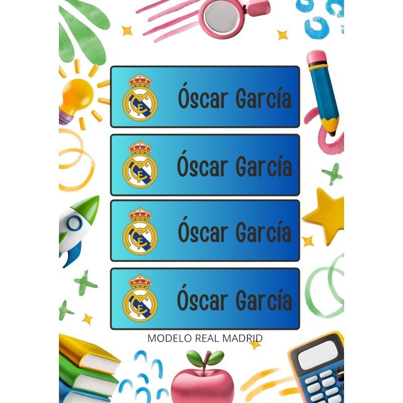 ETIQUETAS ESCOLARES LIBROS Y ROPA
