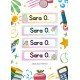 ETIQUETAS ESCOLARES LIBROS Y ROPA