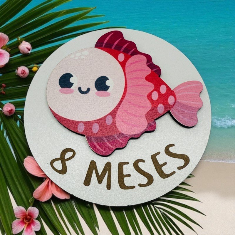 CUMPLE MESES PECECITOS DE COLORES