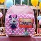 MOCHILA LONETA MINNIE LETRERO