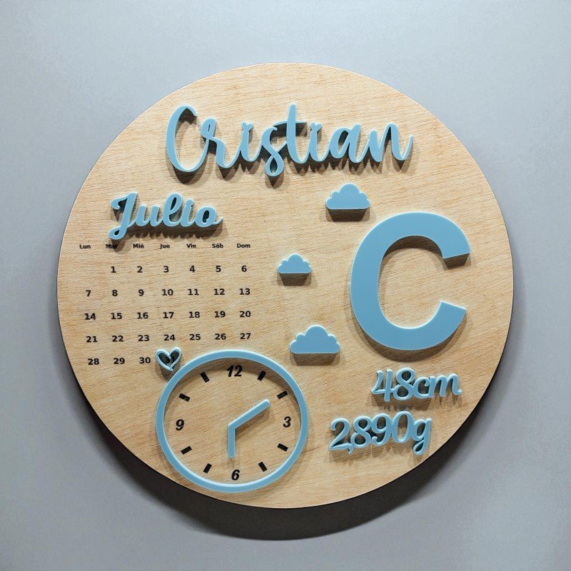 PLACA NATALICIO