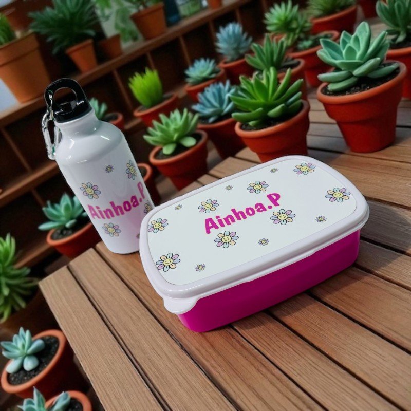 PACK FIAMBRERA + BOTELLA FLORES