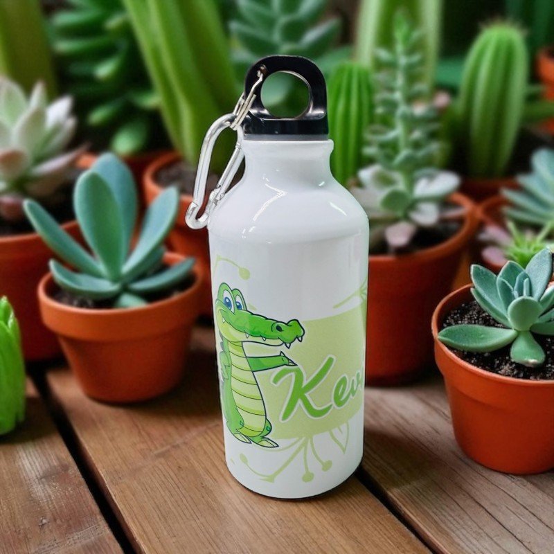BOTELLA MOSQUETÓN COCODRILO