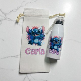 BOTELLA ASA SILICONA STITCH + BOLSA