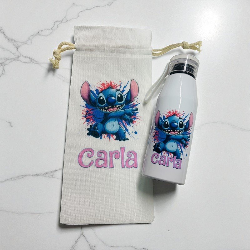 BOTELLA ASA SILICONA STITCH + BOLSA