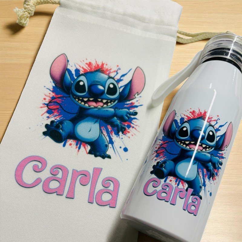 BOTELLA ASA SILICONA STITCH + BOLSA