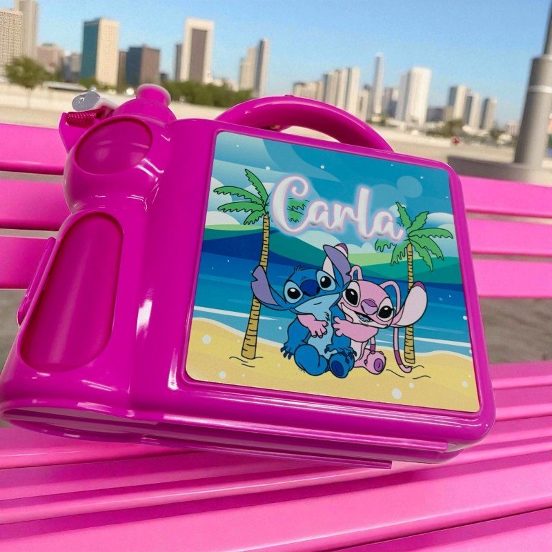 MALETÍN DE MERIENDA STITCH Y ÁNGEL