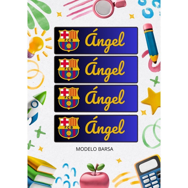 ETIQUETAS ESCOLARES LIBROS Y ROPA