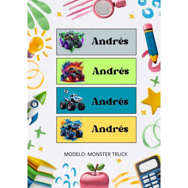 ETIQUETAS ESCOLARES LIBROS Y ROPA