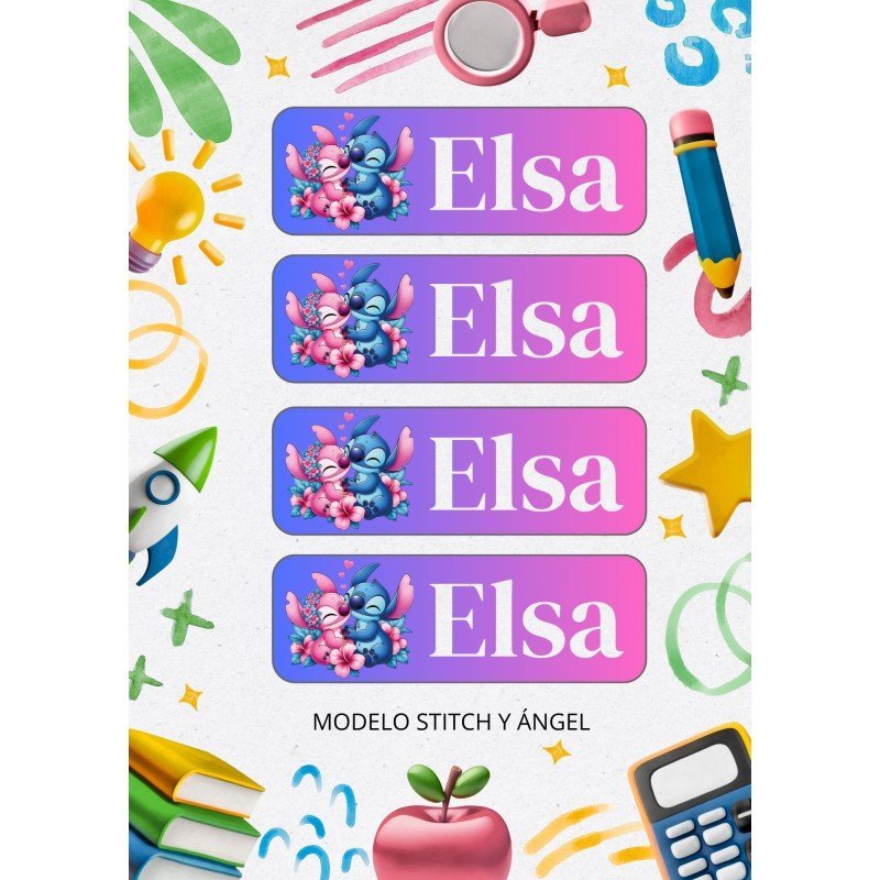 ETIQUETAS ESCOLARES LIBROS Y ROPA