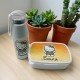 PACK FIAMBRERA + BOTELLA ASA DE SILICONA HELLO KITTY LEOPARDO