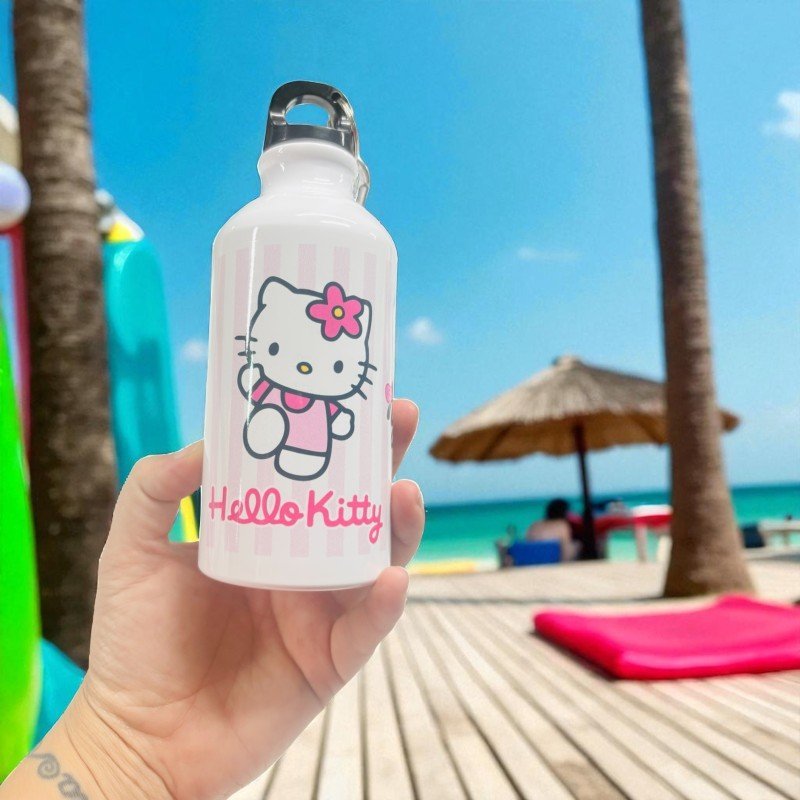 BOTELLA MOSQUETÓN HELLO KITTY