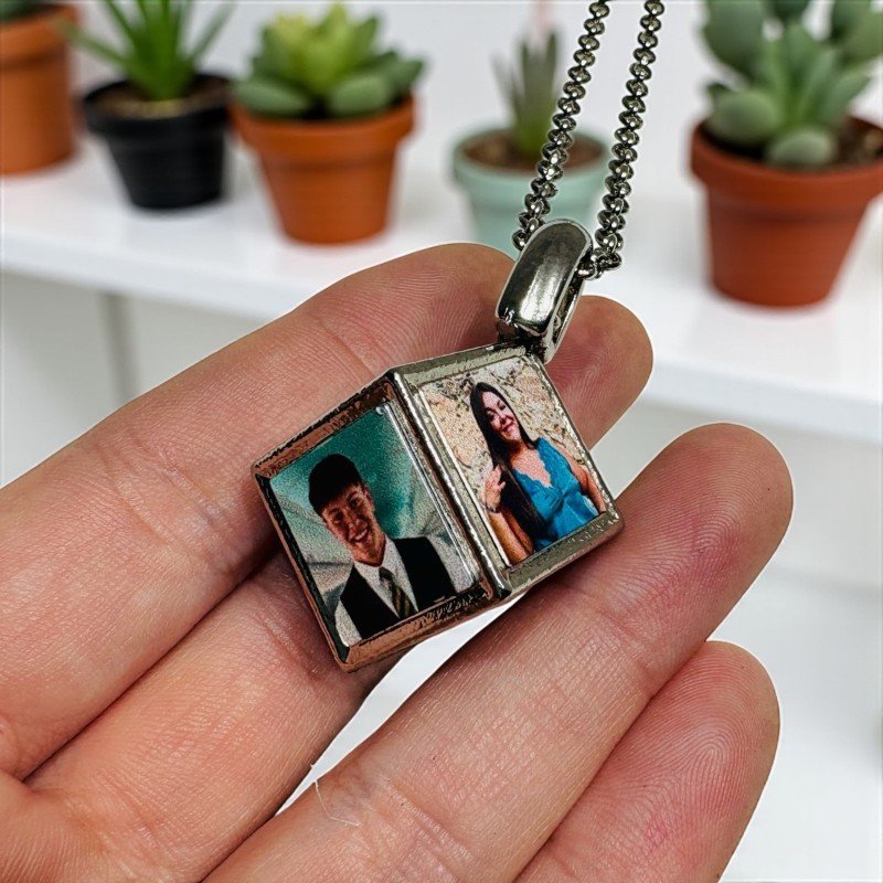 CADENA CUBO 3D CON FOTOS