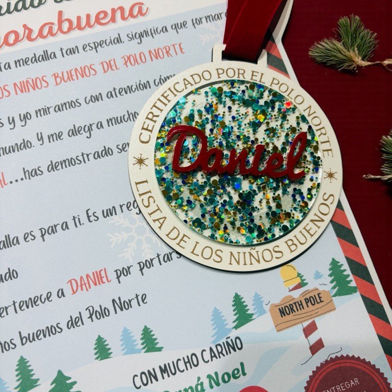 MEDALLA DEL POLO NORTE PARA LOS NIÑOS BUENOS